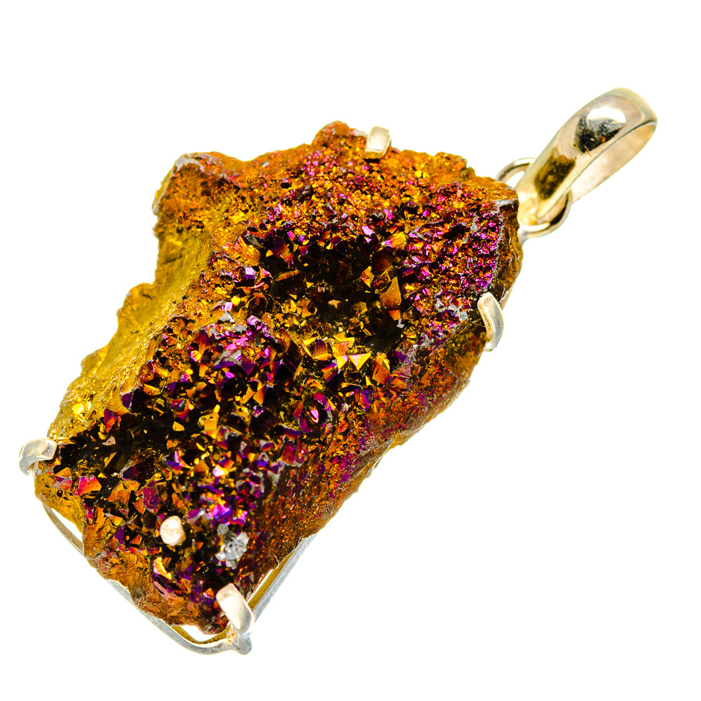 Titanium Druzy Pendants handcrafted by Anasilvercos - PD751570