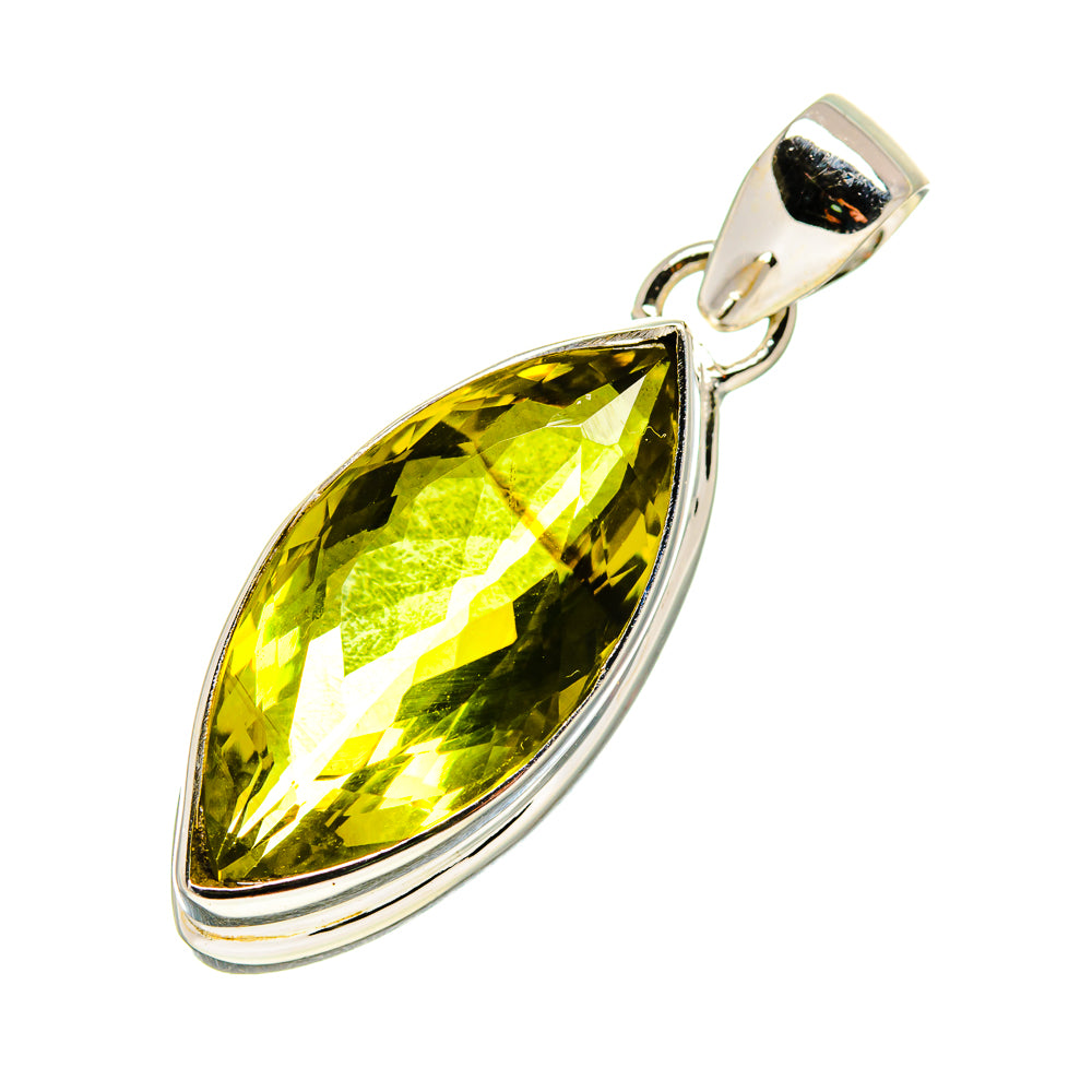 Olive Quartz Pendants handcrafted by Anasilvercos - PD751620