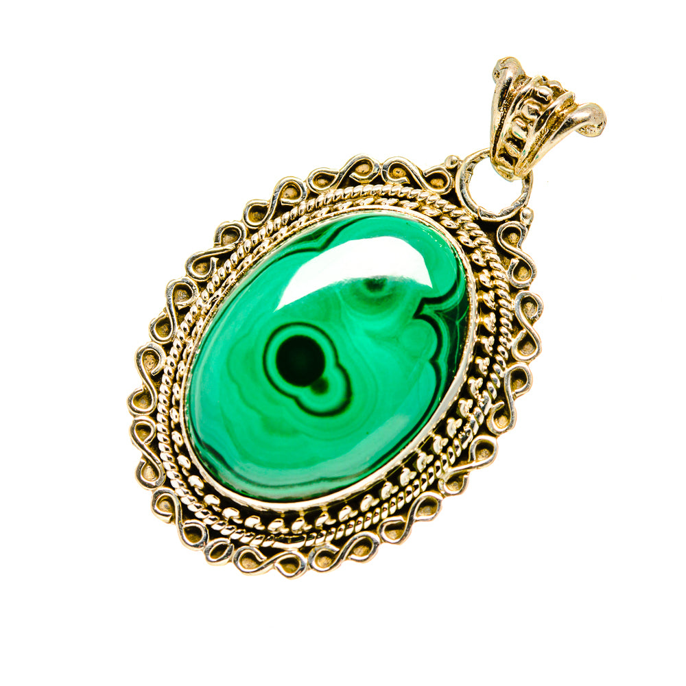 Malachite Pendants handcrafted by Anasilvercos - PD751658