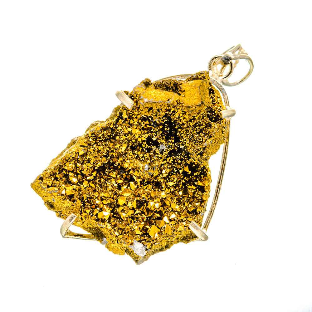 Gold Druzy Pendants handcrafted by Anasilvercos - PD751767