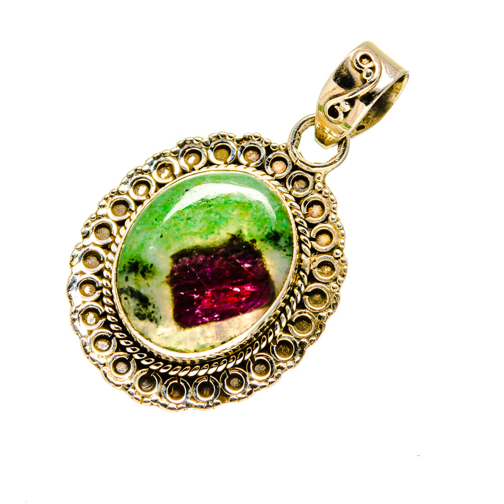 Ruby Zoisite Pendants handcrafted by Anasilvercos - PD751775