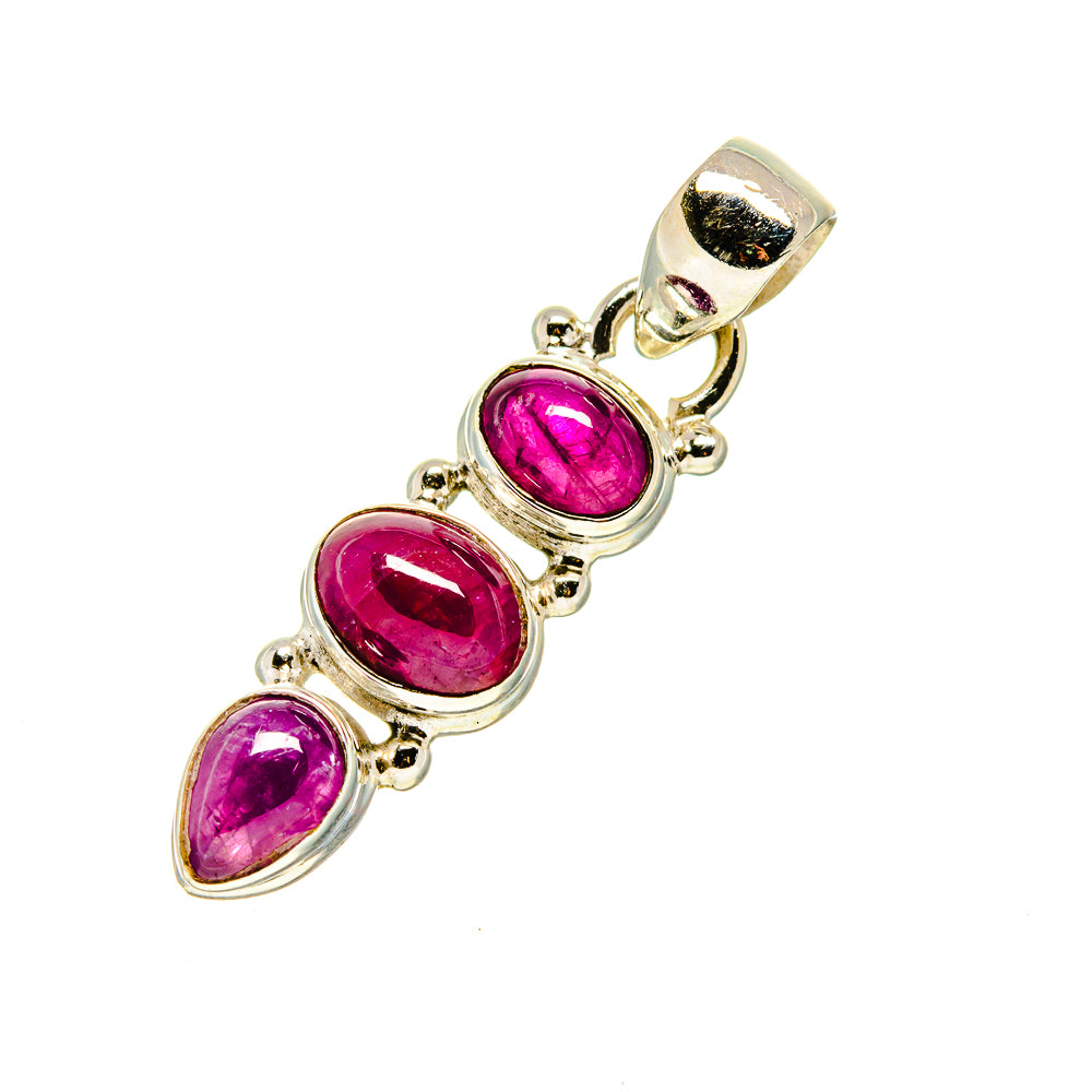 Pink Tourmaline Pendants handcrafted by Anasilvercos - PD751791