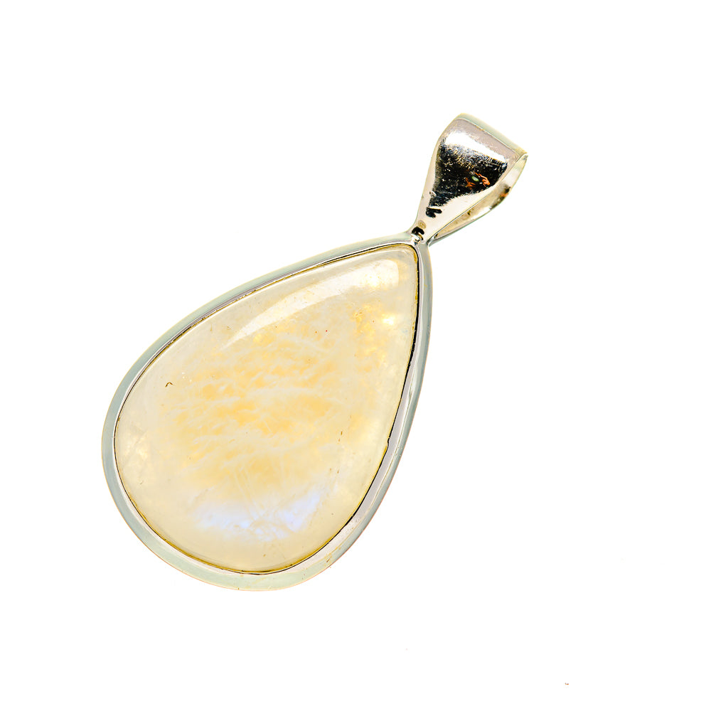 Rainbow Moonstone Pendants handcrafted by Anasilvercos - PD751792