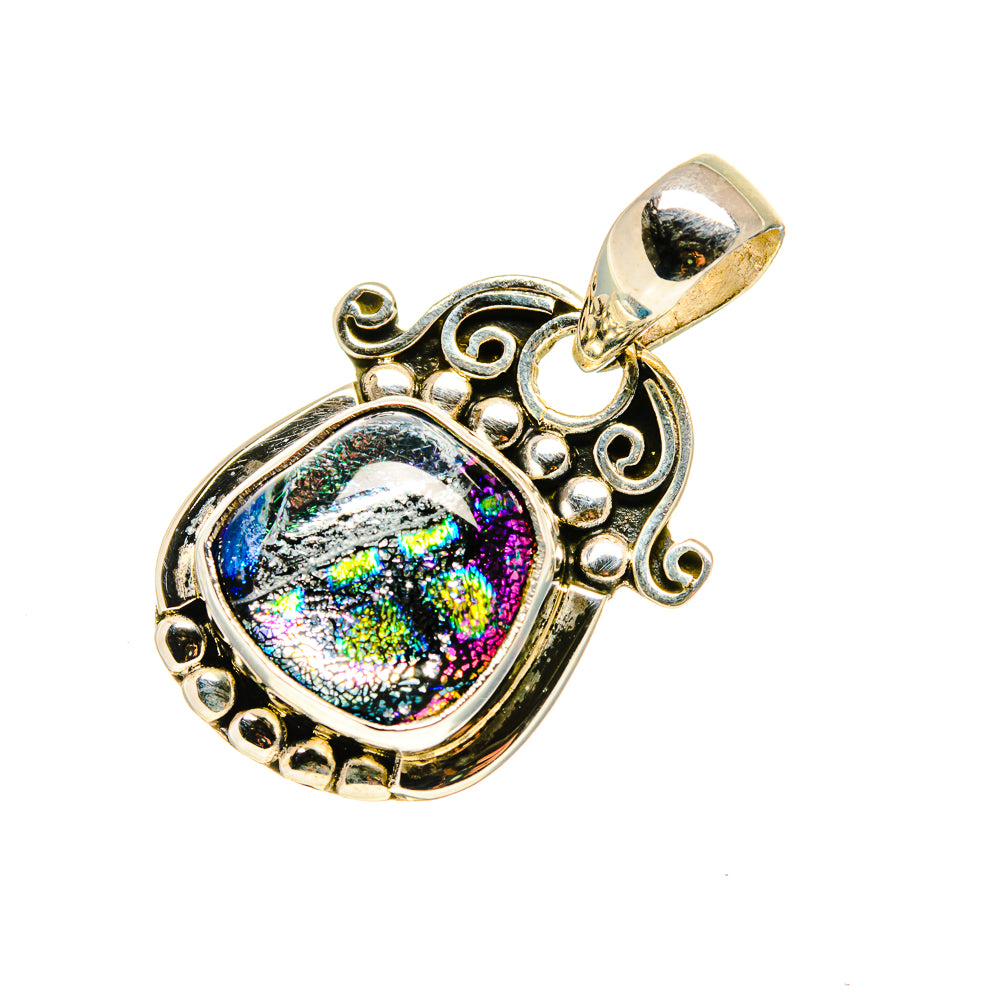 Dichroic Glass Pendants handcrafted by Anasilvercos - PD751811