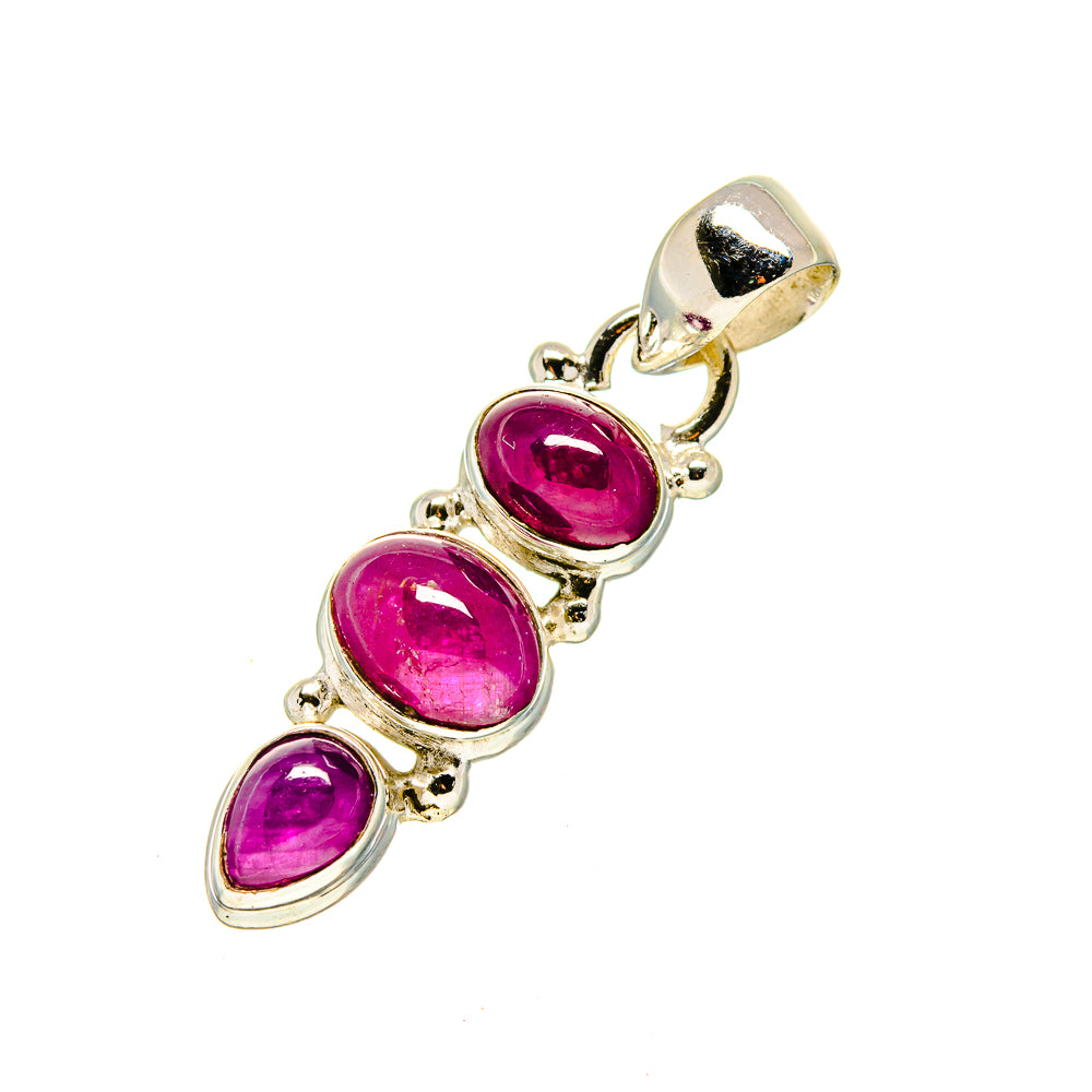 Pink Tourmaline Pendants handcrafted by Anasilvercos - PD751851