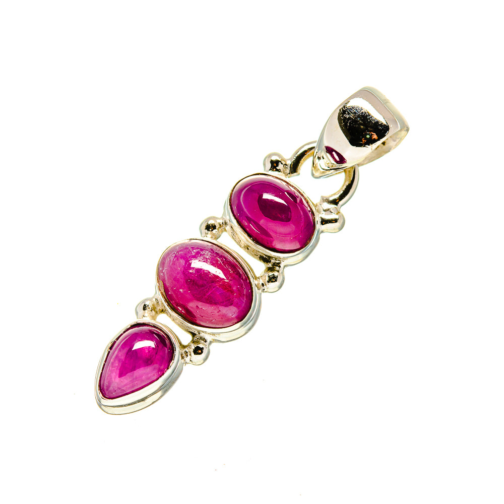 Pink Tourmaline Pendants handcrafted by Anasilvercos - PD751853
