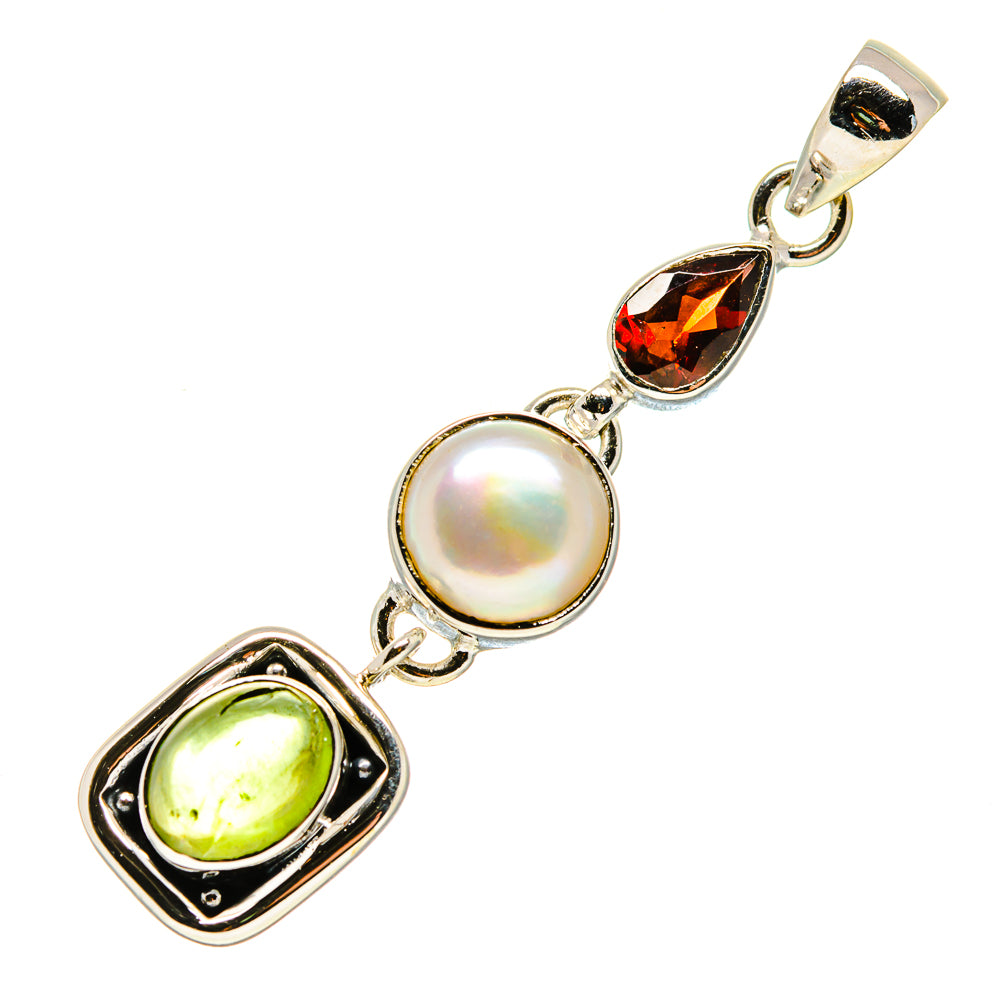 Green Tourmaline Pendants handcrafted by Anasilvercos - PD751868