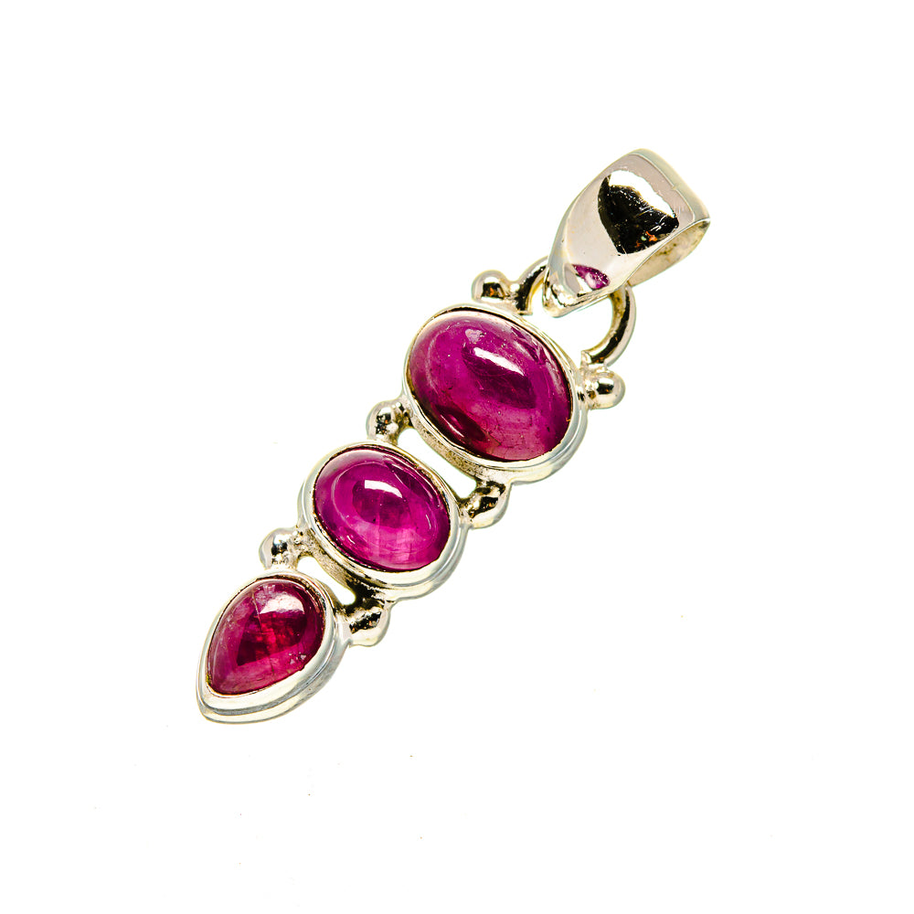 Pink Tourmaline Pendants handcrafted by Anasilvercos - PD751993