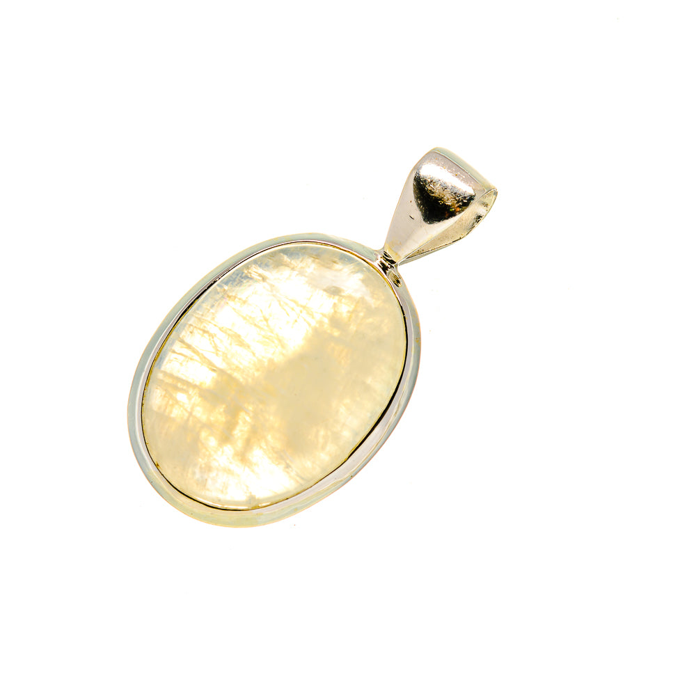 Rainbow Moonstone Pendants handcrafted by Anasilvercos - PD752004