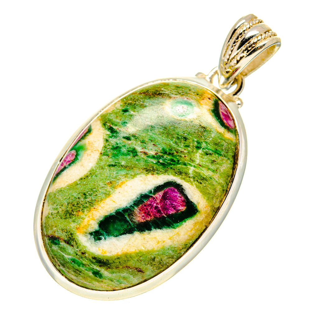 Ruby Fuchsite Pendants handcrafted by Anasilvercos - PD752046