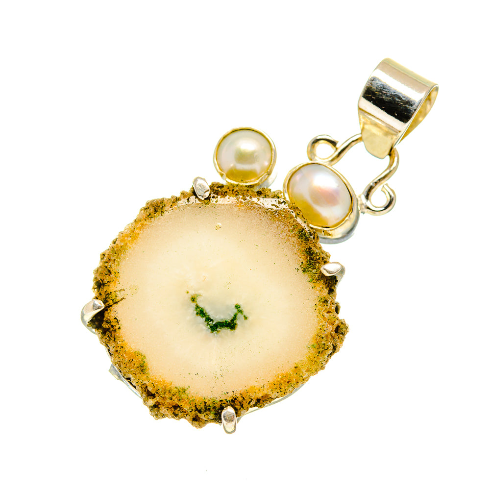 White Solar Quartz Pendants handcrafted by Anasilvercos - PD752068