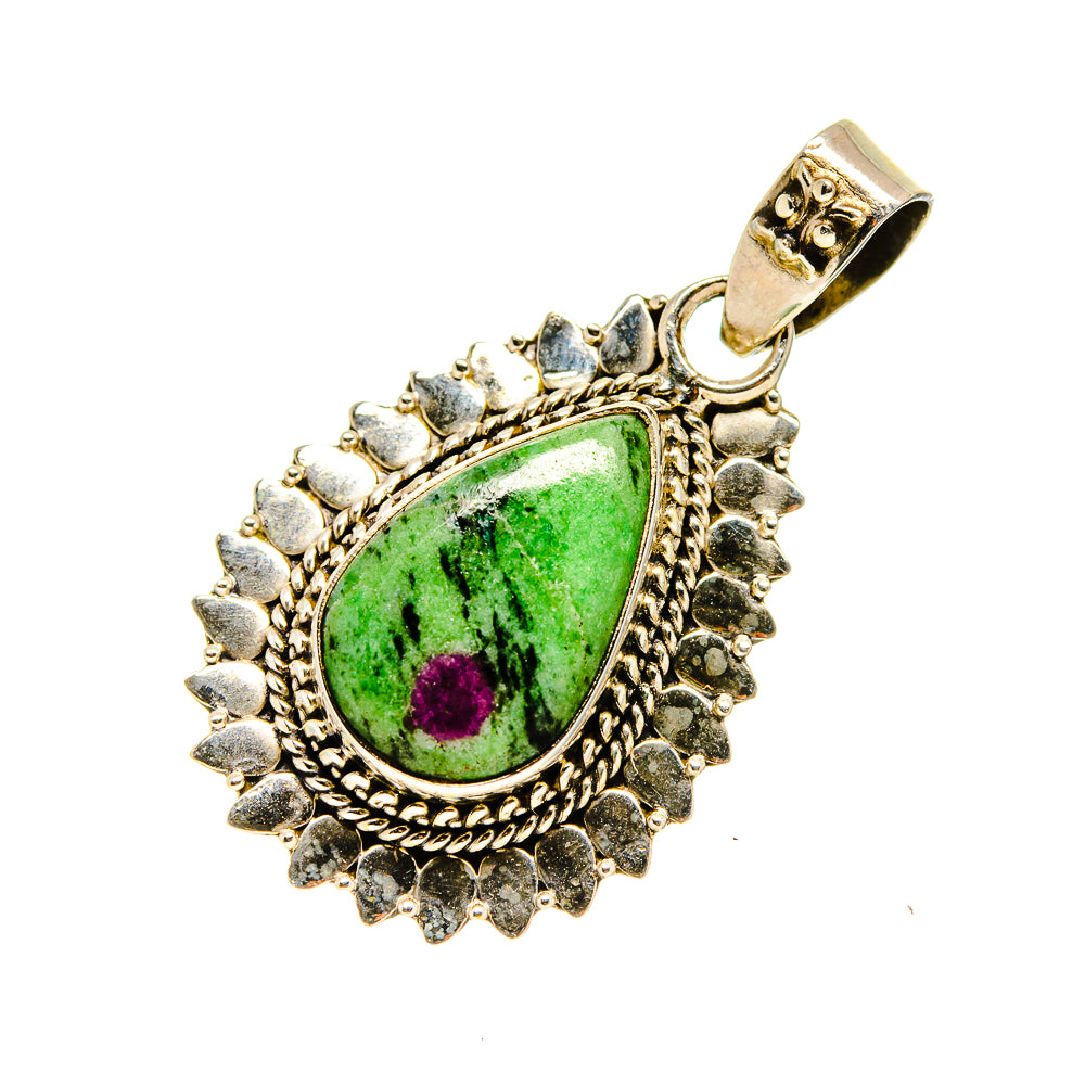 Ruby Zoisite Pendants handcrafted by Anasilvercos - PD752098