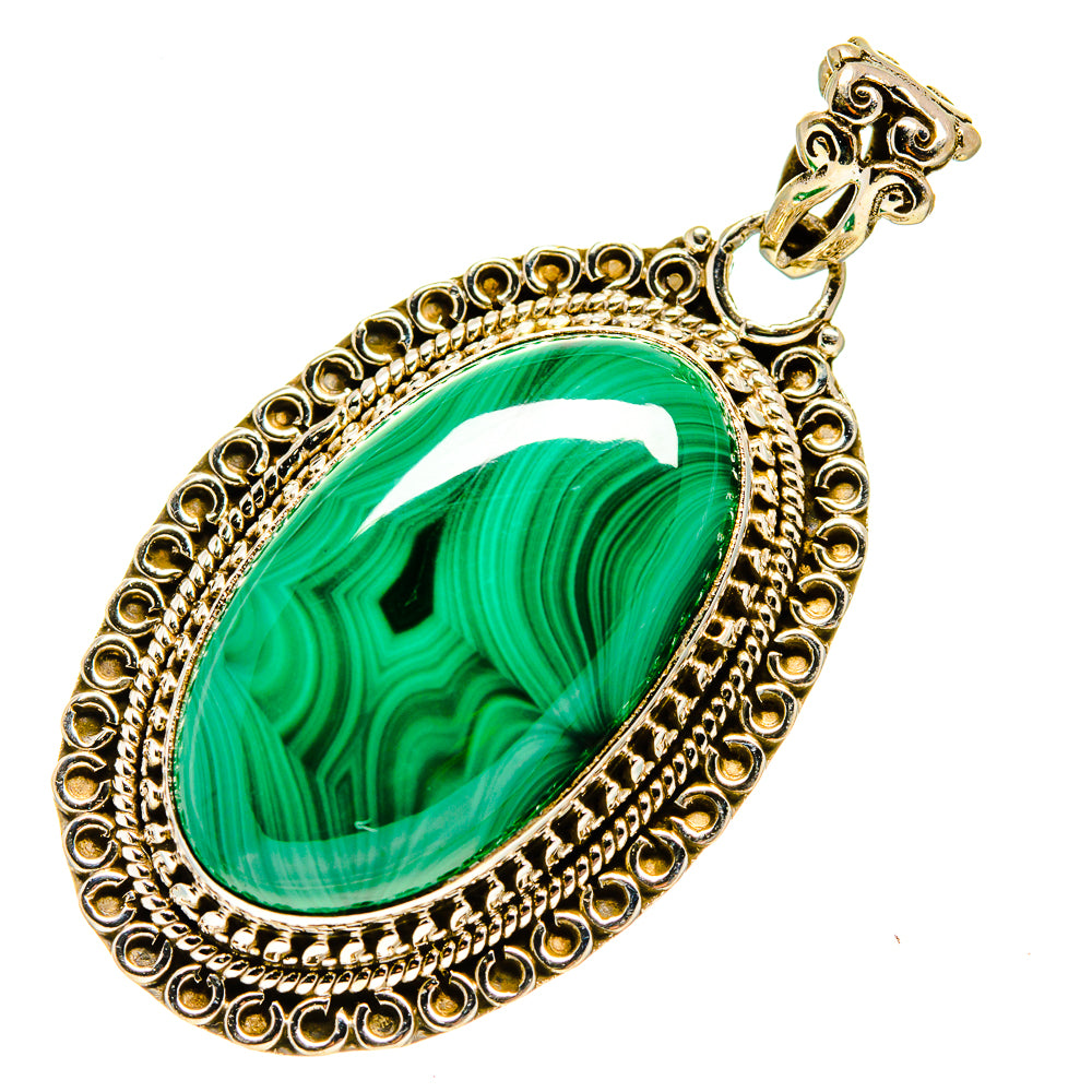 Malachite Pendants handcrafted by Anasilvercos - PD752115