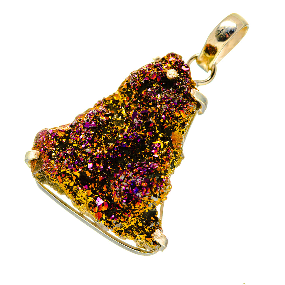 Titanium Druzy Pendants handcrafted by Anasilvercos - PD752173