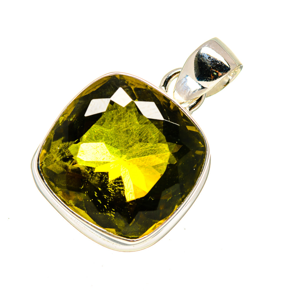 Olive Quartz Pendants handcrafted by Anasilvercos - PD752181
