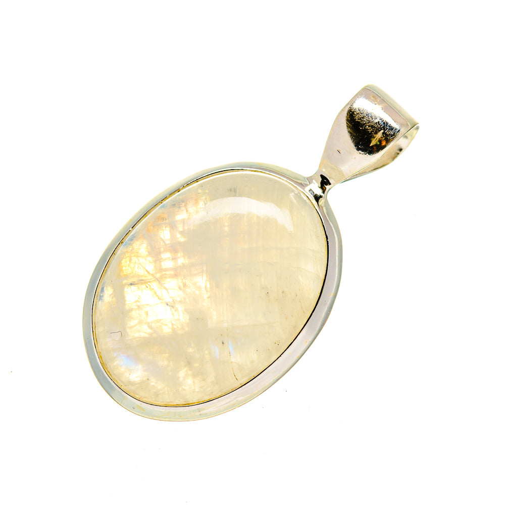 Rainbow Moonstone Pendants handcrafted by Anasilvercos - PD752189