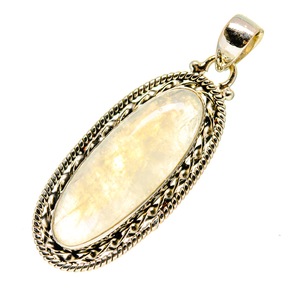 Rainbow Moonstone Pendants handcrafted by Anasilvercos - PD752387