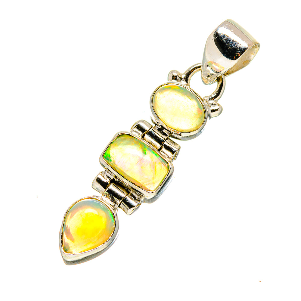 Ethiopian Opal Pendants handcrafted by Anasilvercos - PD752503