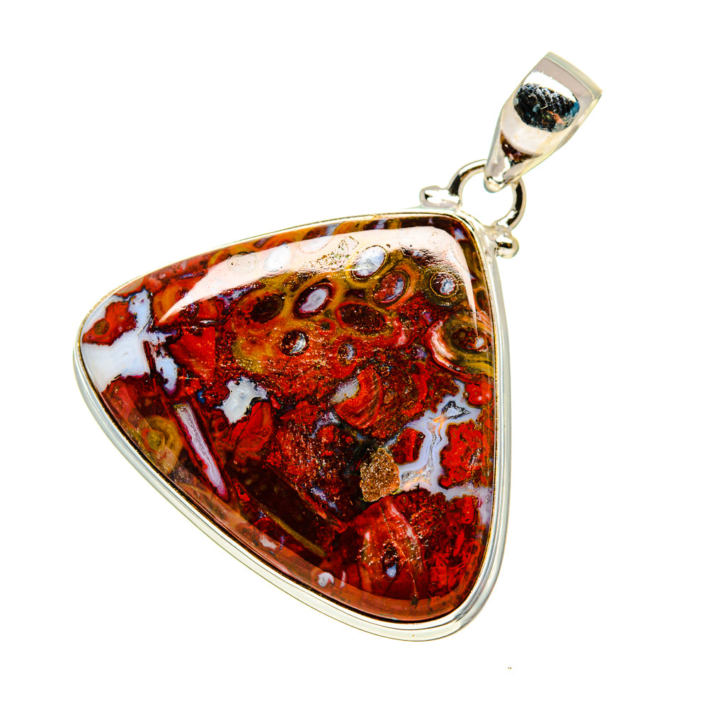 Crazy Lace Agate Pendants handcrafted by Anasilvercos - PD752658
