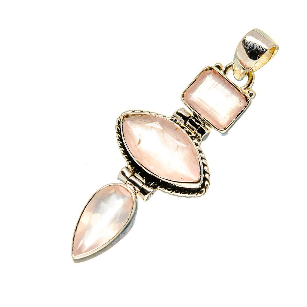 Rose Quartz Pendants handcrafted by Anasilvercos - PD752665