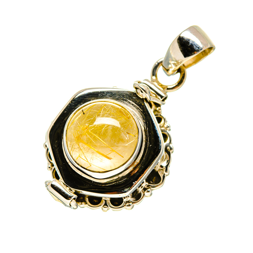 Rutilated Quartz Pendants handcrafted by Anasilvercos - PD752725
