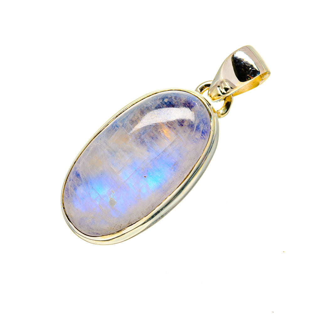 Rainbow Moonstone Pendants handcrafted by Anasilvercos - PD752768
