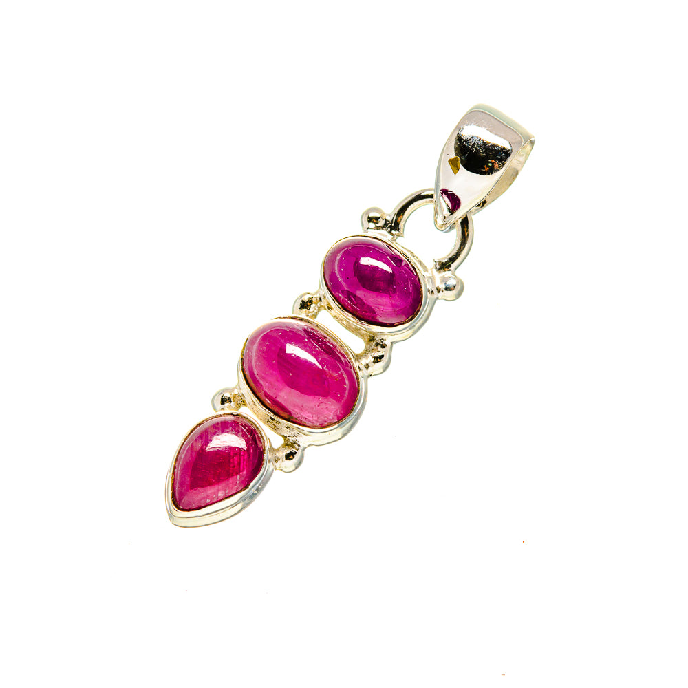Pink Tourmaline Pendants handcrafted by Anasilvercos - PD752775