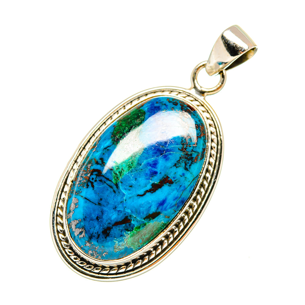 Chrysocolla Pendants handcrafted by Anasilvercos - PD7528