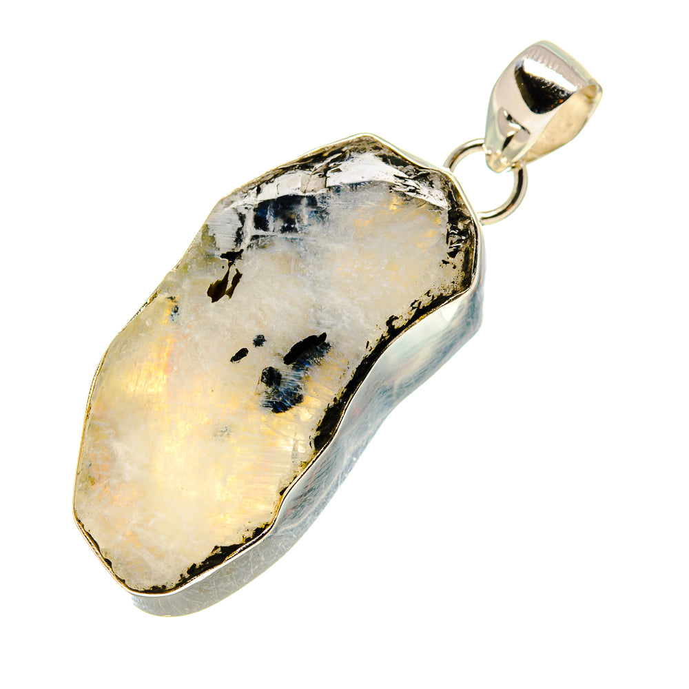 Rainbow Moonstone Pendants handcrafted by Anasilvercos - PD752811