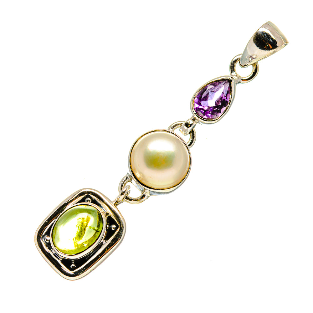 Green Tourmaline Pendants handcrafted by Anasilvercos - PD752822