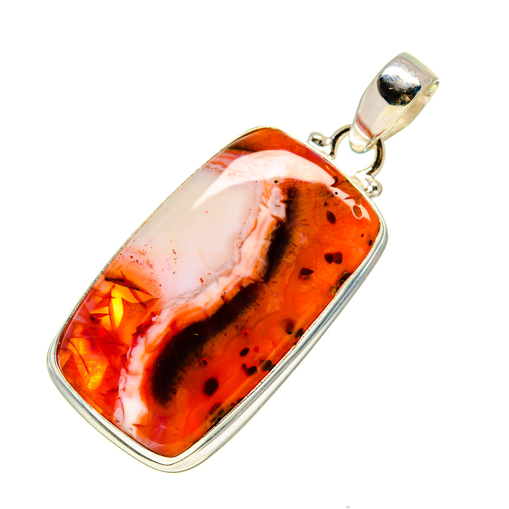 Red Agate Pendants handcrafted by Anasilvercos - PD752876