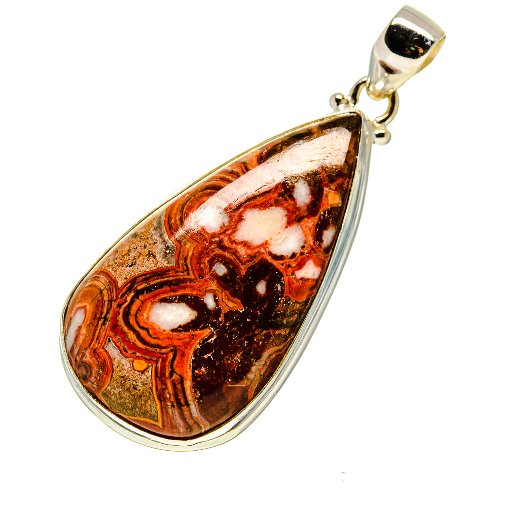 Crazy Lace Agate Pendants handcrafted by Anasilvercos - PD752881
