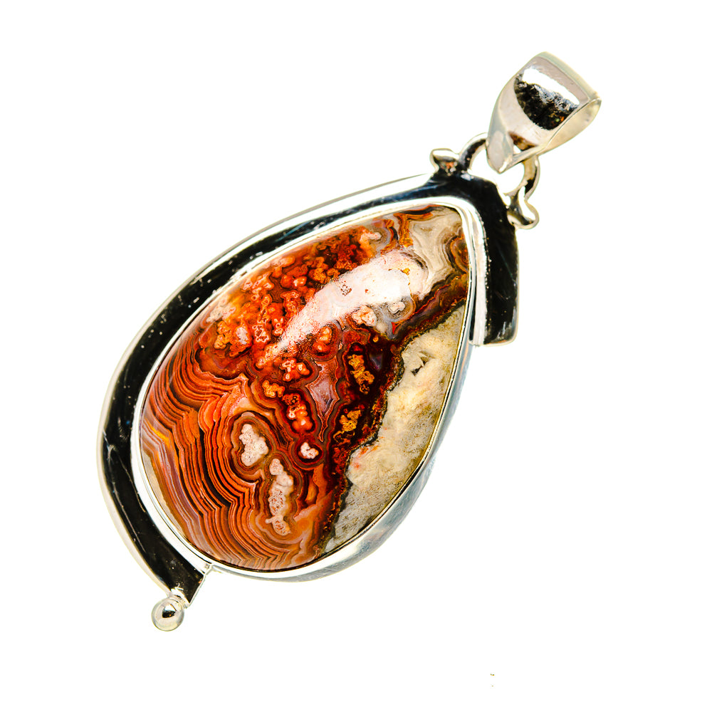 Crazy Lace Agate Pendants handcrafted by Anasilvercos - PD752887