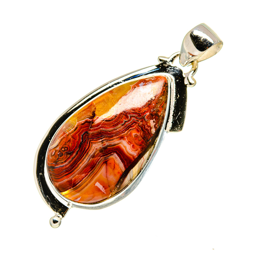 Crazy Lace Agate Pendants handcrafted by Anasilvercos - PD752917