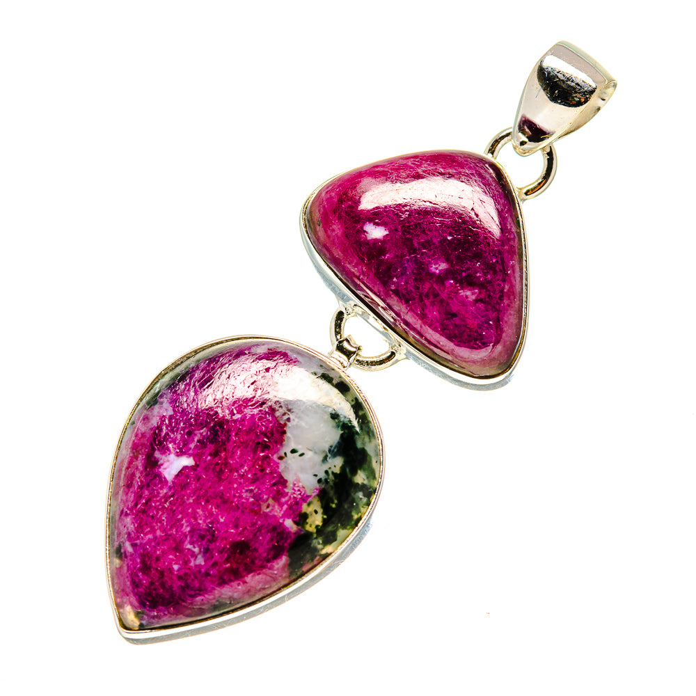 Ruby Zoisite Pendants handcrafted by Anasilvercos - PD752986