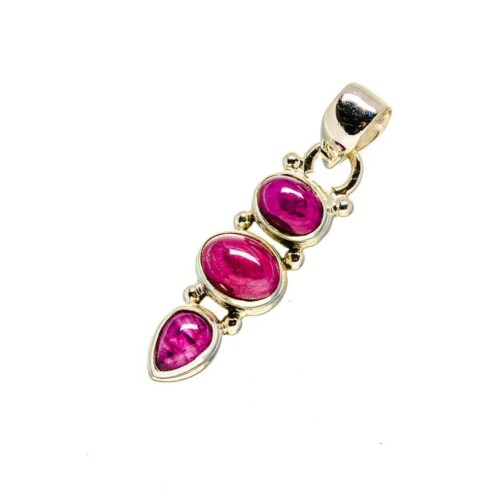 Pink Tourmaline Pendants handcrafted by Anasilvercos - PD753000