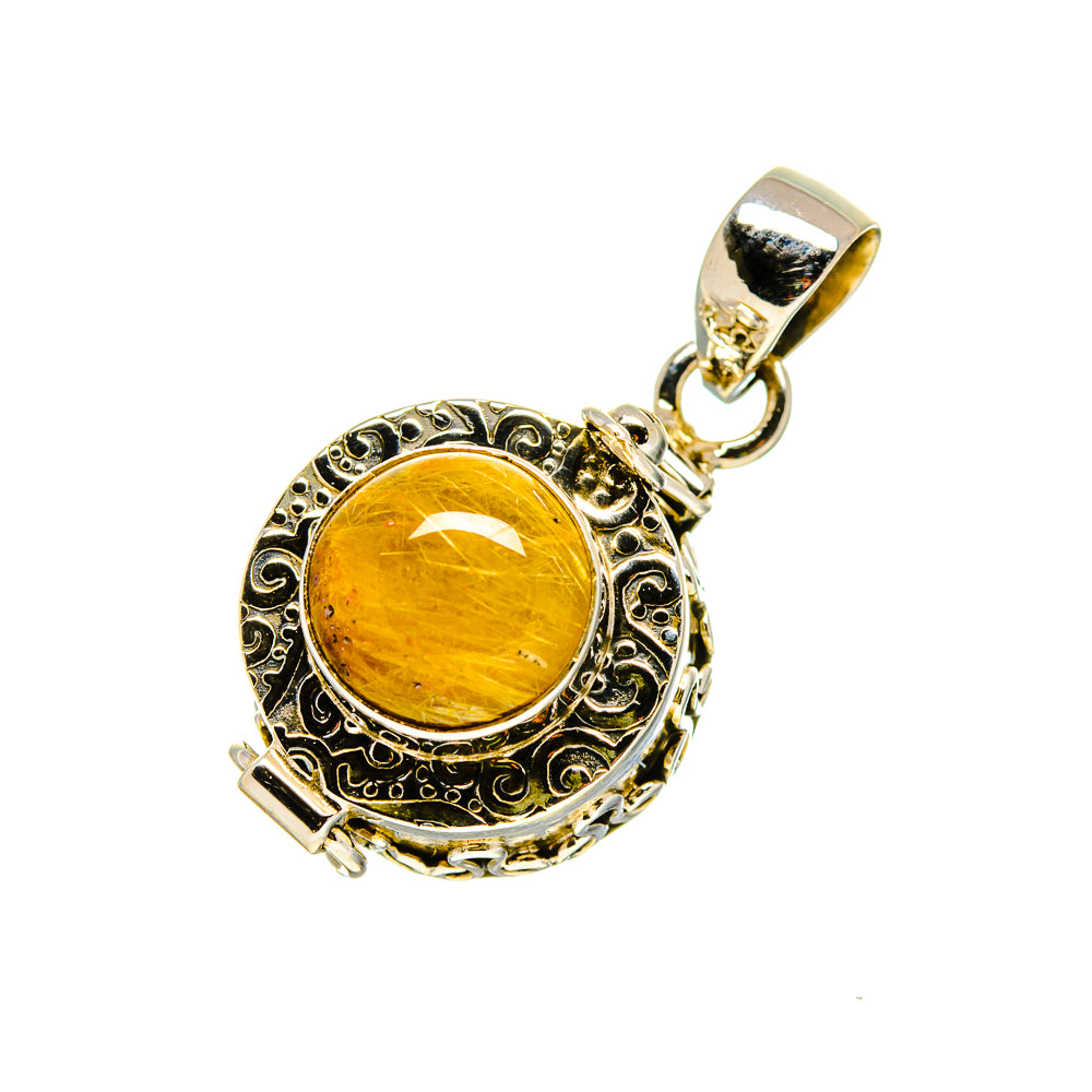 Rutilated Quartz Pendants handcrafted by Anasilvercos - PD753013