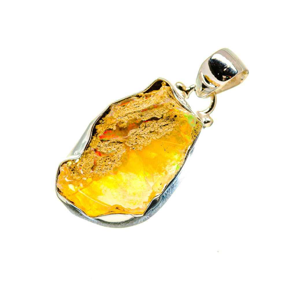 Ethiopian Opal Pendants handcrafted by Anasilvercos - PD753037