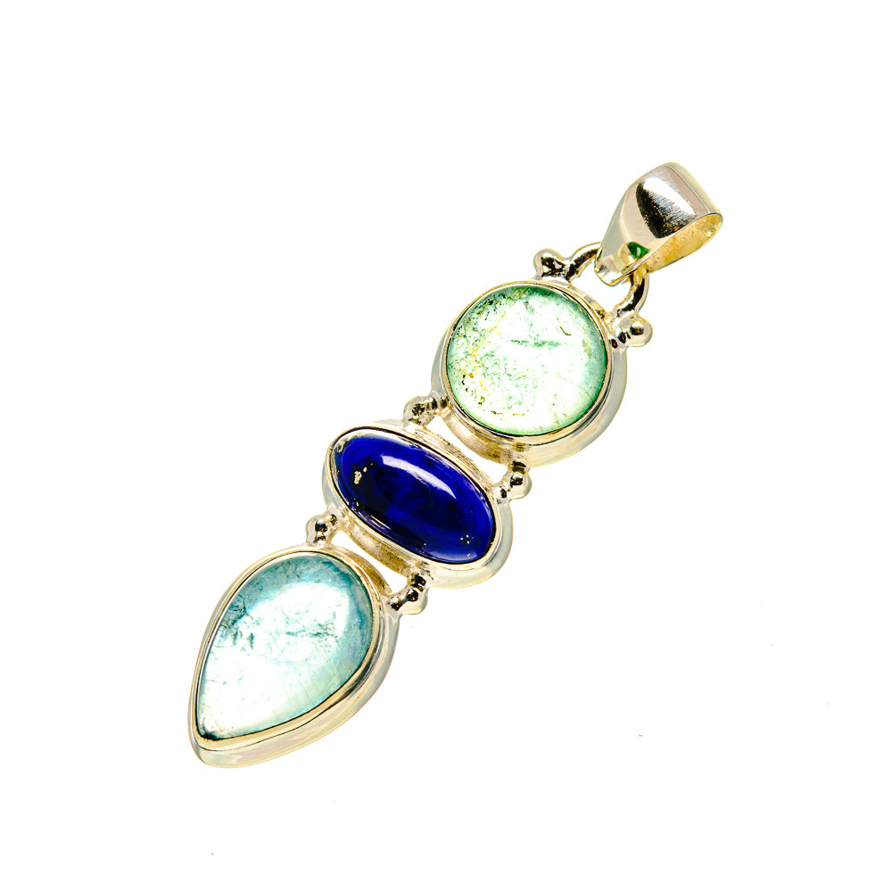 Green Fluorite Pendants handcrafted by Anasilvercos - PD753053