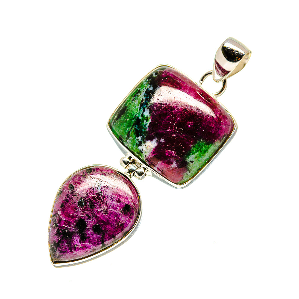 Ruby Zoisite Pendants handcrafted by Anasilvercos - PD753056