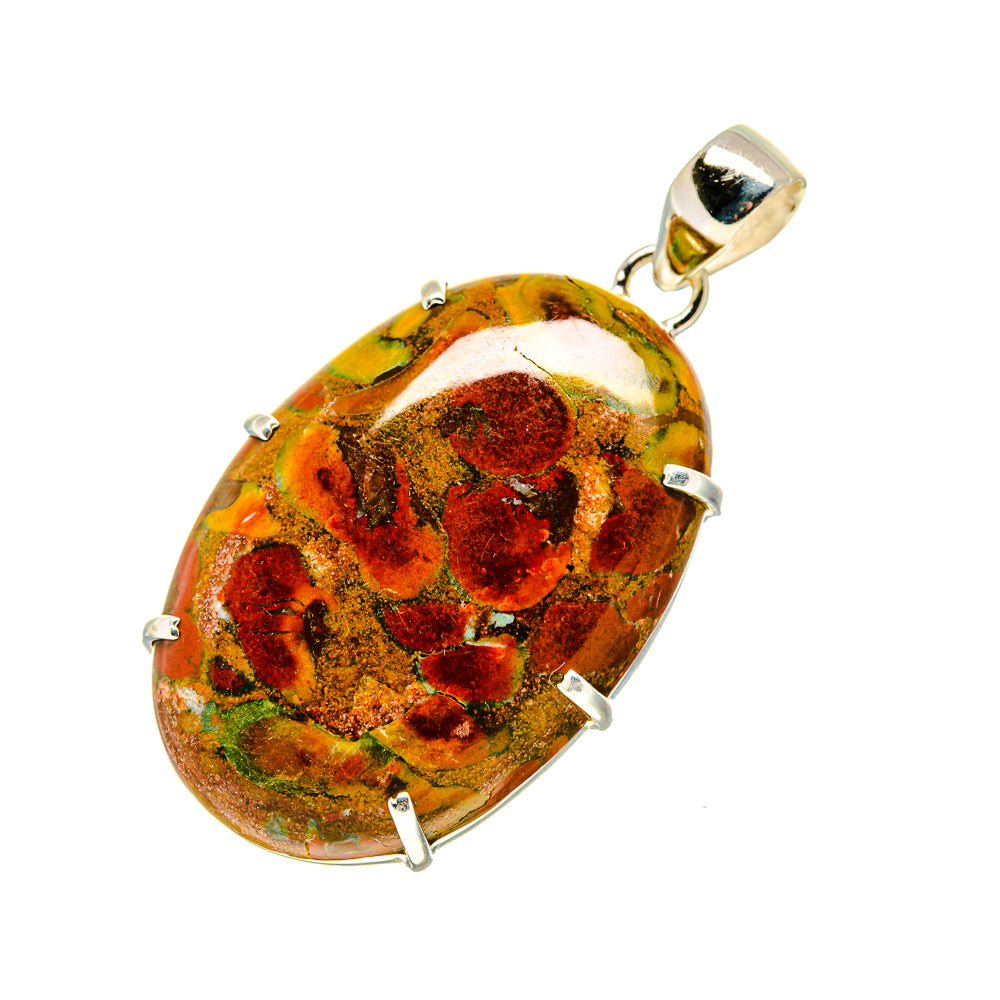 Rainforest Jasper Pendants handcrafted by Anasilvercos - PD753063