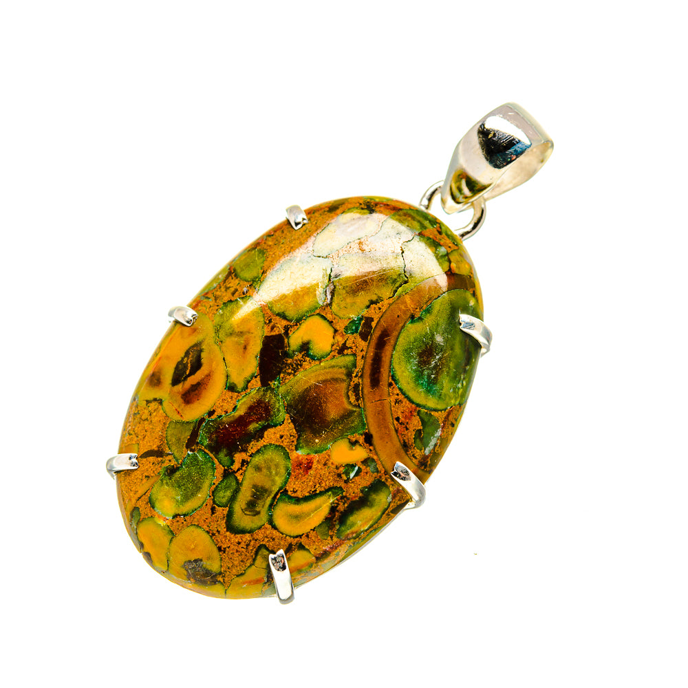 Rainforest Jasper Pendants handcrafted by Anasilvercos - PD753065