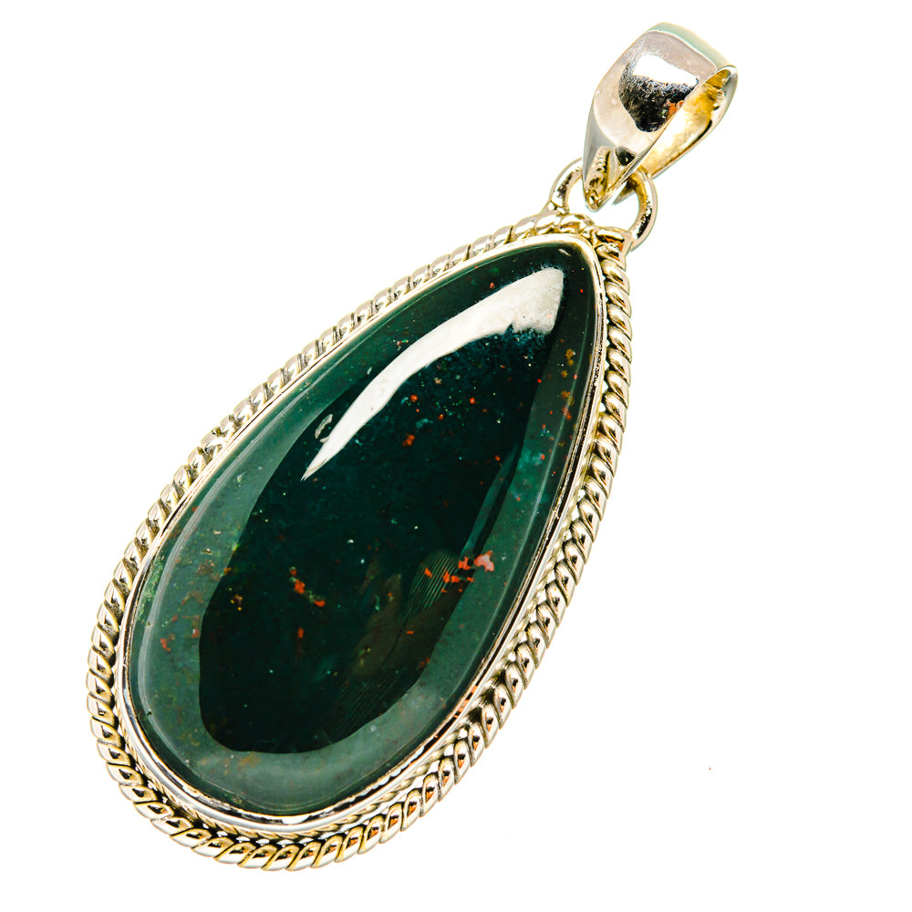 Bloodstone Pendants handcrafted by Anasilvercos - PD7531
