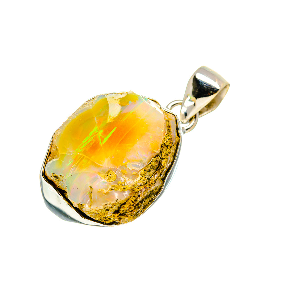Ethiopian Opal Pendants handcrafted by Anasilvercos - PD753126
