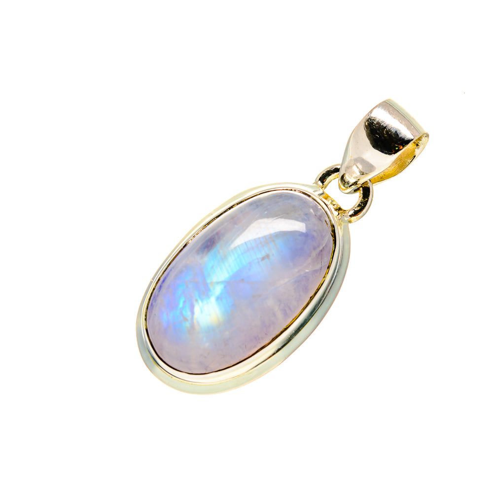 Rainbow Moonstone Pendants handcrafted by Anasilvercos - PD753129