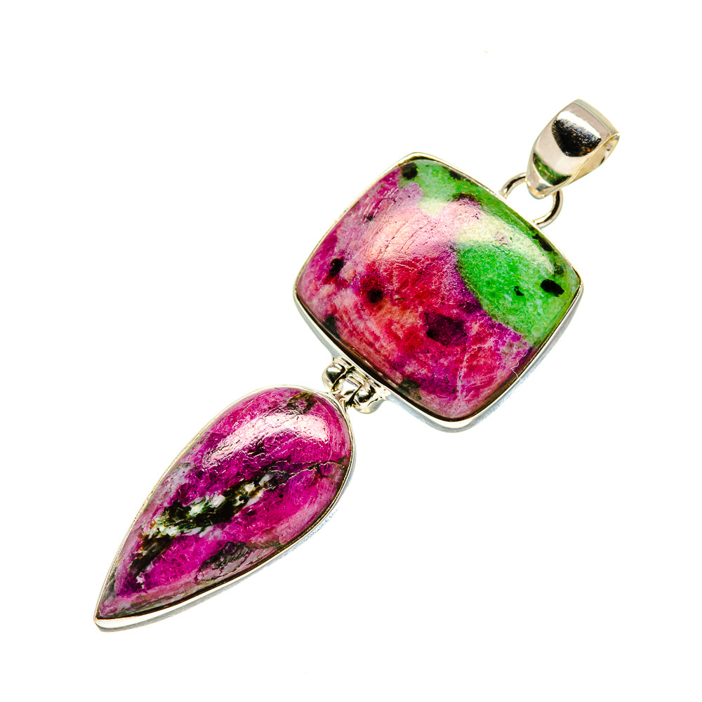 Ruby Zoisite Pendants handcrafted by Anasilvercos - PD753192