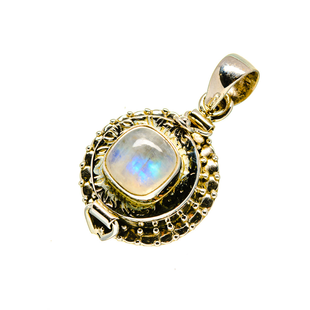 Rainbow Moonstone Pendants handcrafted by Anasilvercos - PD753282