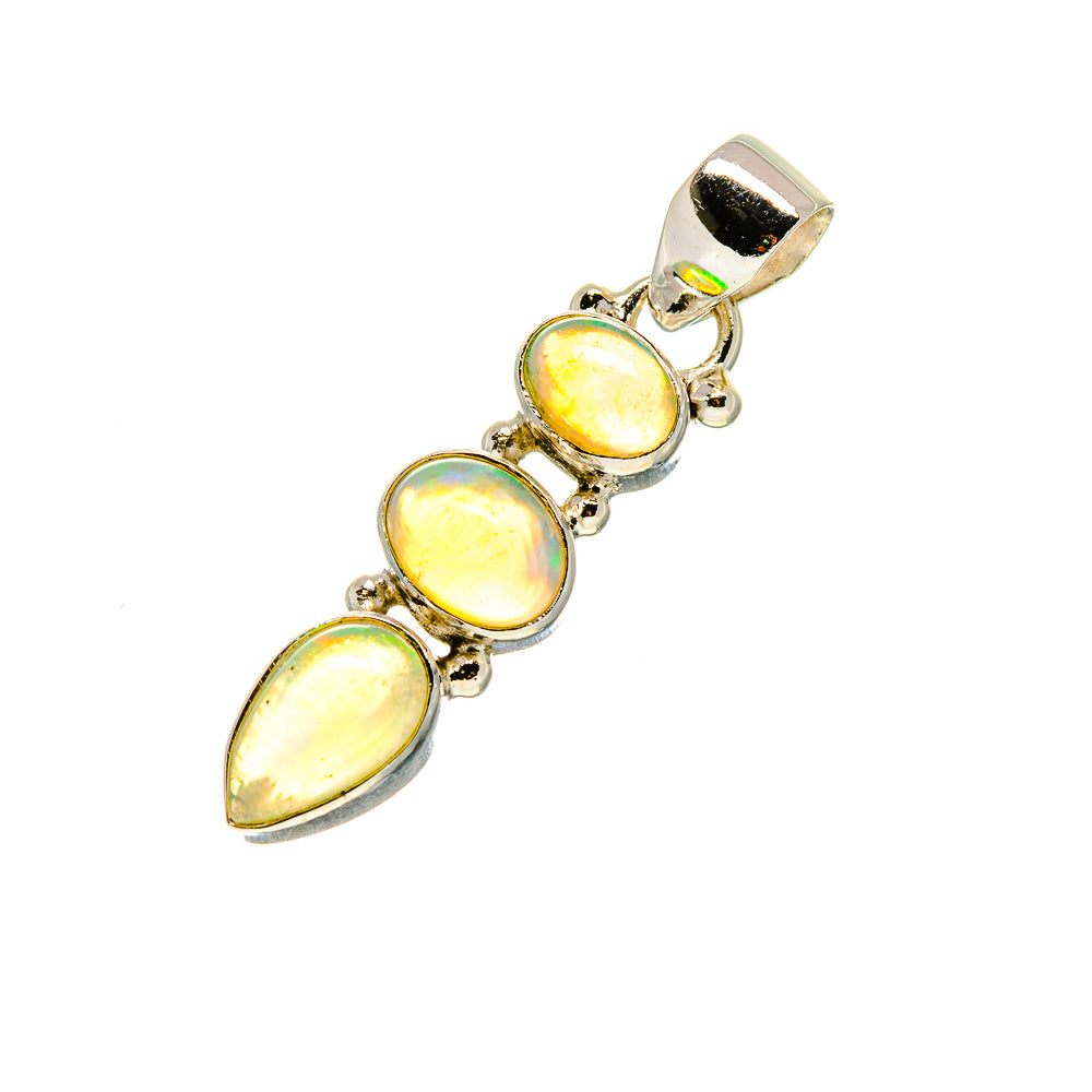 Ethiopian Opal Pendants handcrafted by Anasilvercos - PD753298