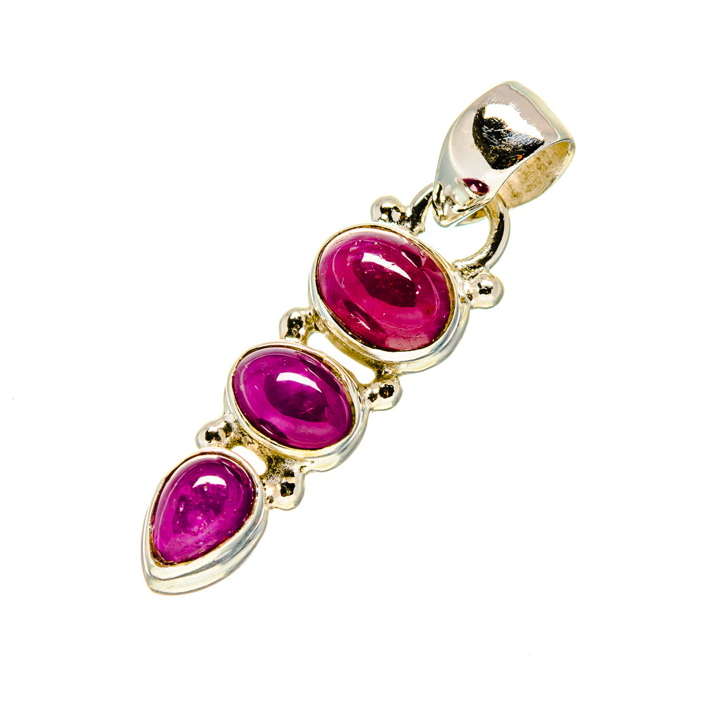 Pink Tourmaline Pendants handcrafted by Anasilvercos - PD753300