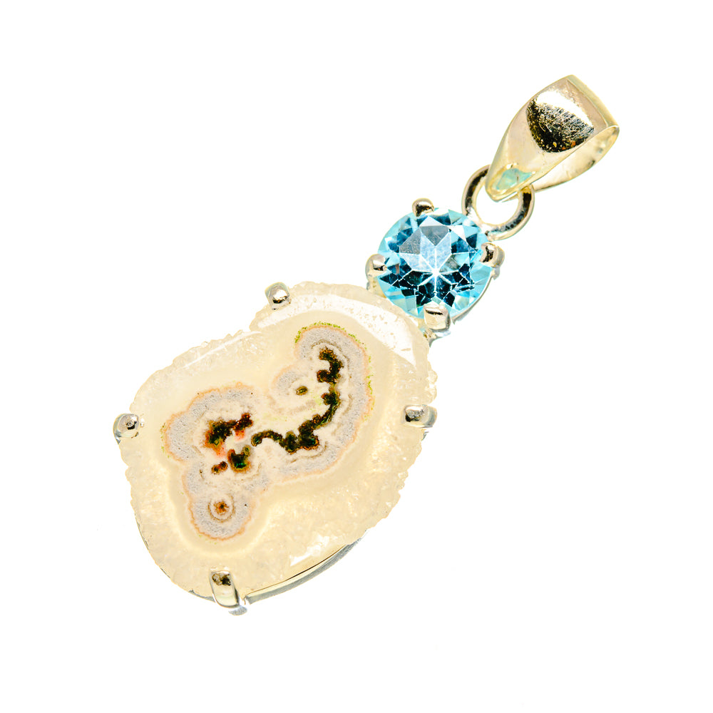 White Solar Quartz Pendants handcrafted by Anasilvercos - PD753312